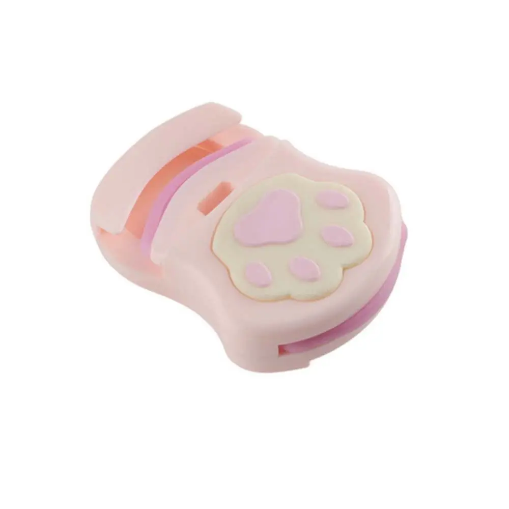Mini piegaciglia portatile, mini applicatore in plastica, clip per ciglia carina, pratico piegaciglia a forma di artiglio di gatto_voghion.com