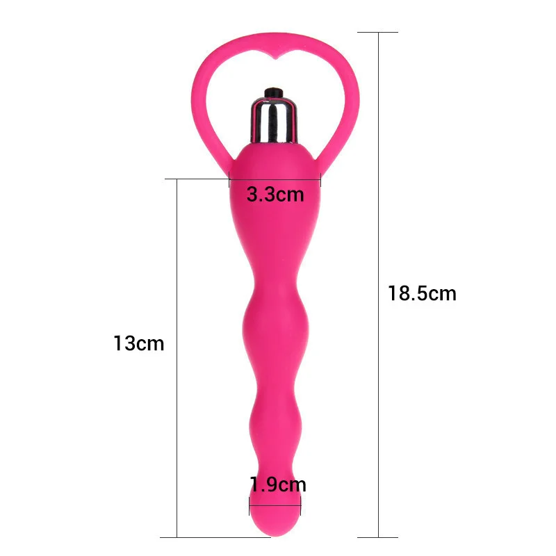Silicone Anal Beads Vibrator Butt Plug Clitoris Vibrator Anal Massager Sex Products Anal Sex Toys for Woman5
