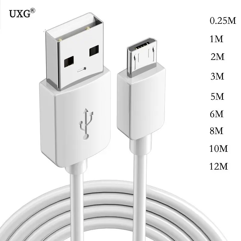 Cavo Micro Usb Ricarica Rapida Per Redmi 7 Note 5 Cavo Usb Microusb Per Telefono Cellulare Per Samsung S6 S7 Cavo Micro Usb 25Cm-12M