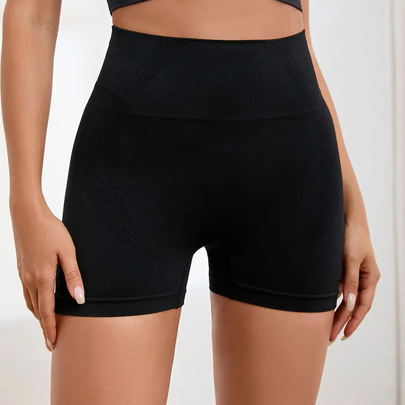 Women's Two-Piece Tight-Fitting Seamless Shorts High-Waisted Quick-Drying Breathable Yoga Pants Running Exercise Fitness Shorts Workout Shorts Yoga Shorts Sports Shorts Running Shorts Seamless Shorts