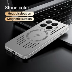 Custodia in Alluminio Leggero Magnetica Antishock per Xiaomi 15T Pro con Protezione per la Fotocamera