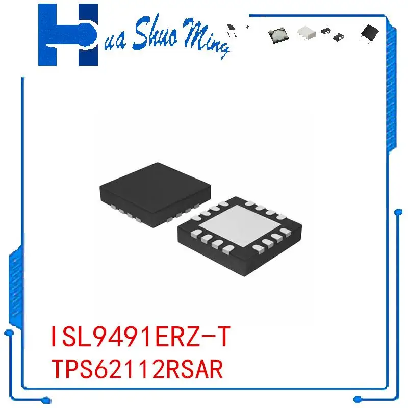

10Pcs/Lot ISL9491ERZ-T TPS62112RSAR QFN16
