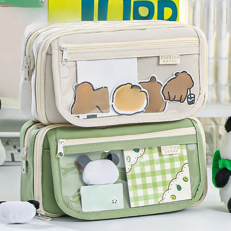 Korean Rebranding of the Title: Creative Pencil Case, Cute Cartoon Pen Bag, Zipper Case, Stationery for Students, School Office Supplies, New Product - 창의적인 연필 케이스 → 창작적인 디자인의 연필 케이스
- 귀여운 만화 펜 가방 → 매력적인 만화 펜 가방
- 지퍼 케이스 → 편리한 지퍼 케이스
- 학생용 문구 → 학생들을 위한 문구용품
- 학교 사무용품 → 학교 사무용품의 선택지
- 신제품 → 최신 제품 도입 9 9 레이어 팬더 초대용량 연필 가방, 미적인 학교 문구 용품, 펜 케이스, 지퍼 펜슬 파우치, 학교 용품