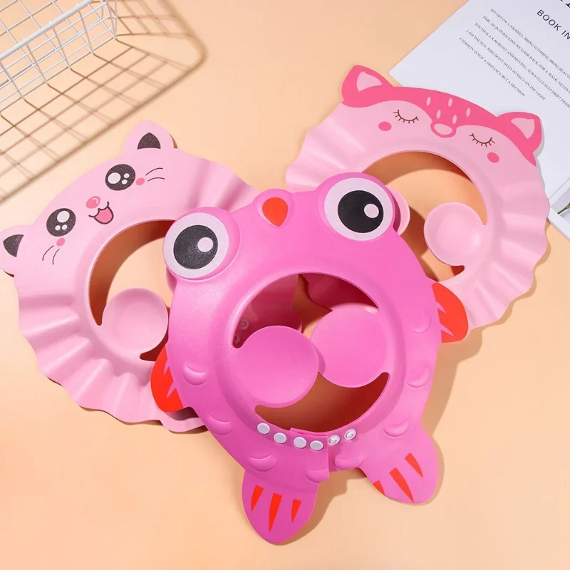 Adjustable Baby Shower Caps Child Waterproof Shampoo Hat Kids Boys Girls Wash Hair Bath Shield Ear Eye Protection Visor hair wash hat shampoo shower cap hair wash shield