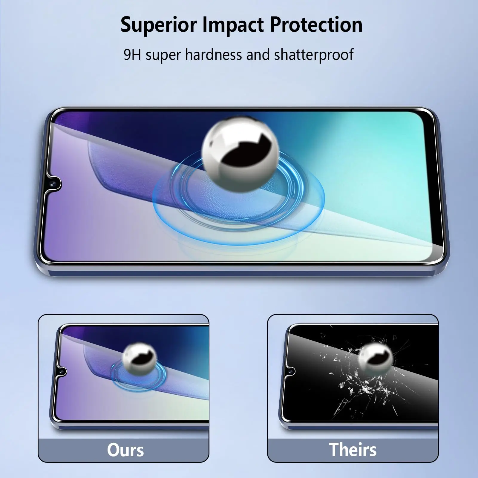 Premium Tempered Glass Screen Protector - Crystal Clear, Anti-Scratch, Case-Friendly