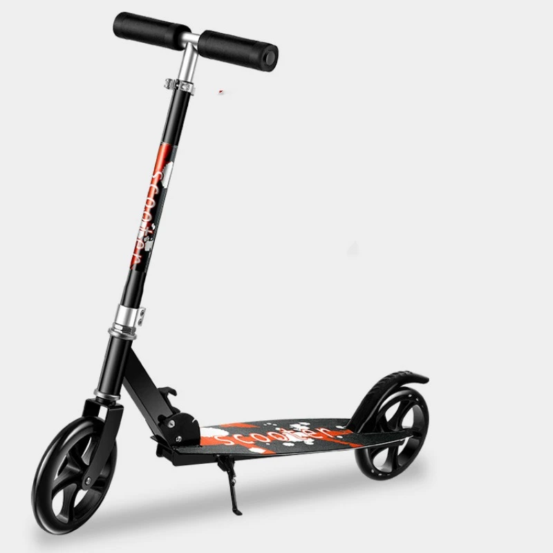 Foldable Scooter for Kid Teen Adult All Iron 200mm Big Wheel City To Work Campus Foot