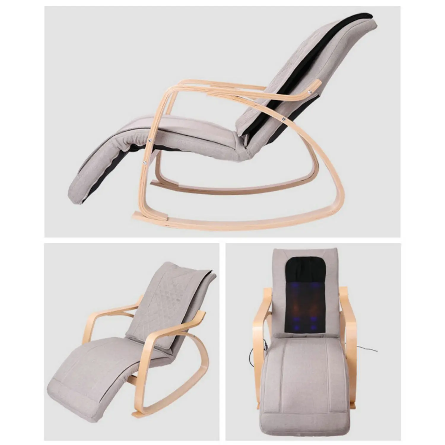 Leisure Massage Chair Sofa Sandy Beach Recliner Rocking Seat Mattress Pillows Decor Home 4
