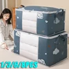 1/3/6/8PCS Multifunctional Quilt Clothes Organizer Moisture and Dust Proof Organizer Large Capacity Clothes Storage Boxes 1