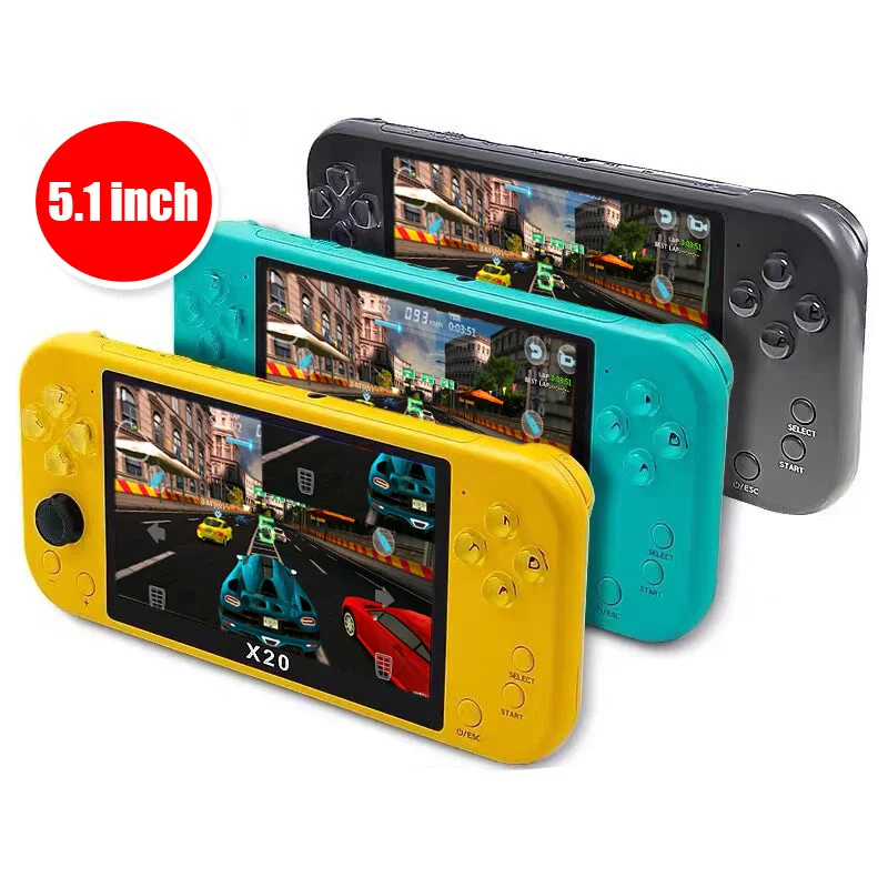 

Handheld Game Console Built in 20000+Games 8GB Retro Consola Support Download Games 5.1 Inch Video Game Consoles Emulator