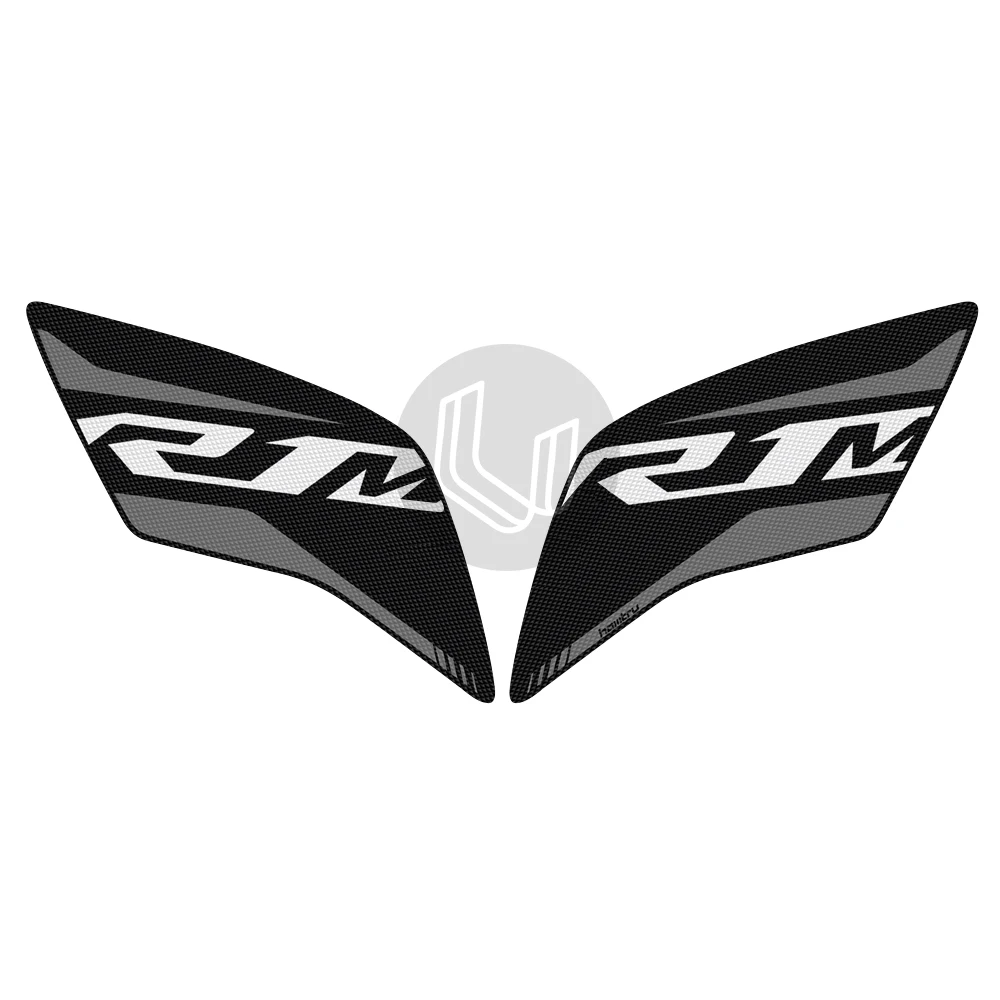 Motorcycle Tank Pad Protector Sticker Decal Anti-slip Gas Knee Grip Tank Traction Pad Side For Yamaha YZF R1M 2015-2