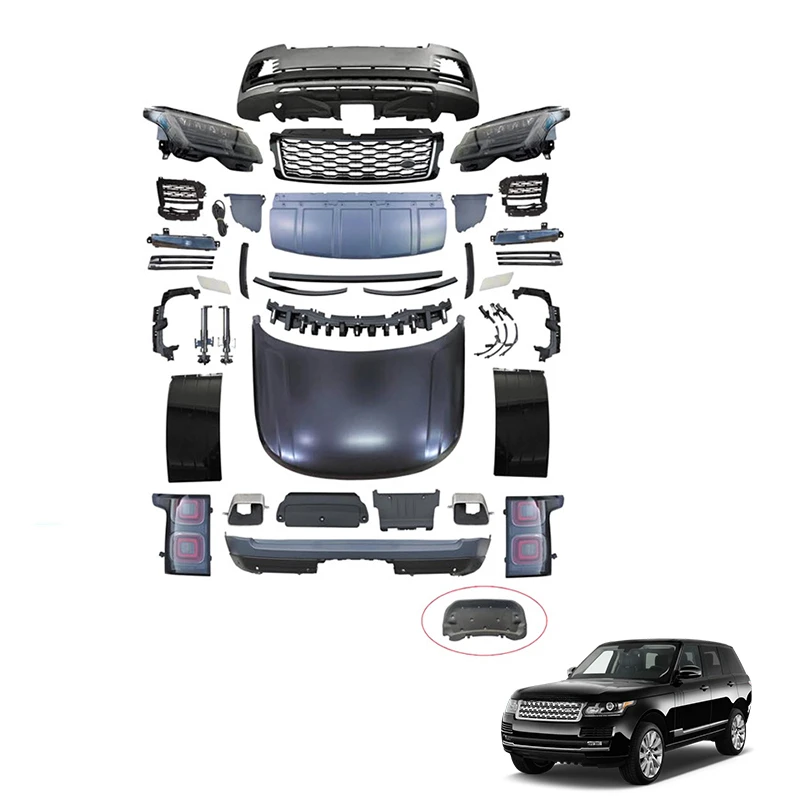 Hot Sale Auto Parts SVO Style Body Kit Front Rear Bumper Head Lamp Fender Wide Body Kit For Land Rover Range Rover 2020- datong world car remote key for land rover range rover evoque freelander discovery4 id49 chip 315mhz 434mhz keyless entery