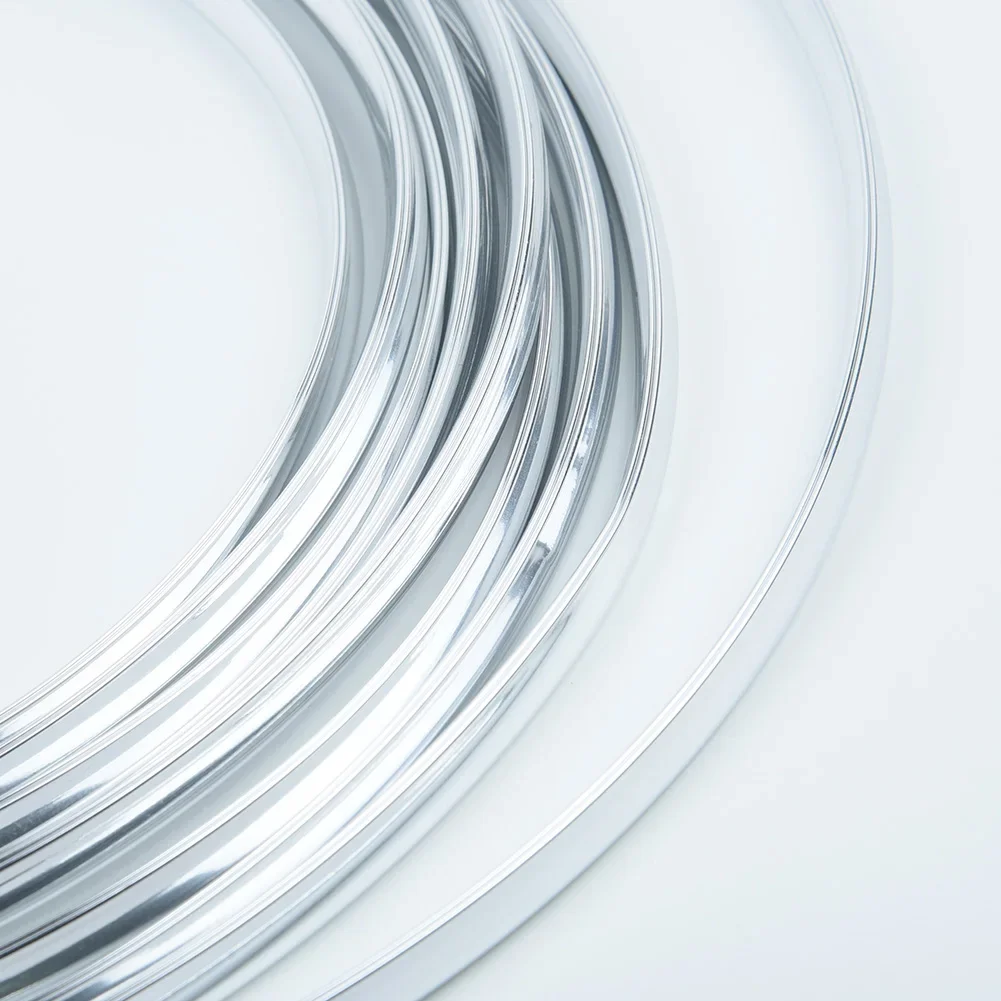 Trim Molding Strip U-profile Accessories Car Chrome Door Edge Grille PVC Protector Rims Anti Scratch 6M