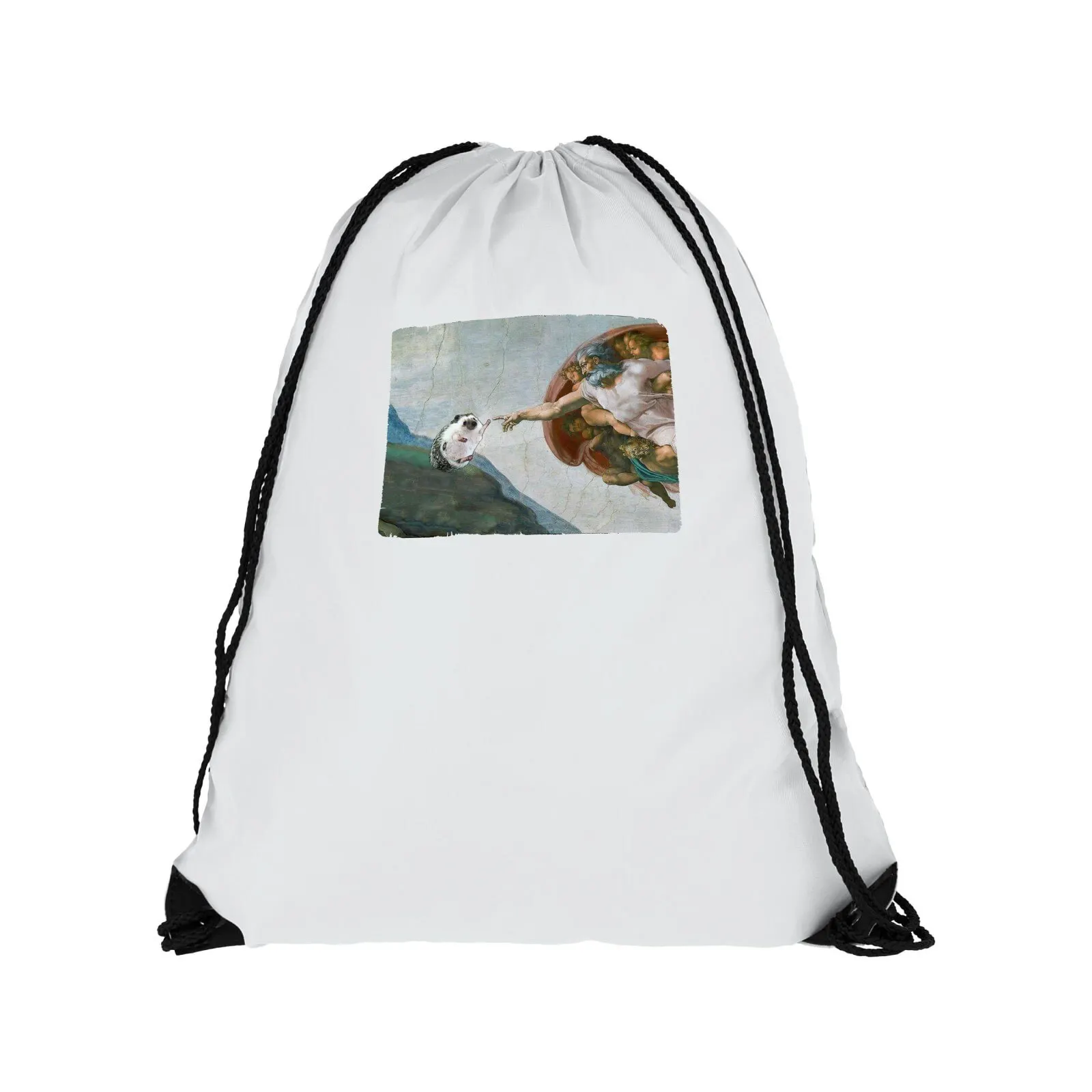 Bag for shoes school pictures (Art parody пародии on painting Van Gogh cry mona Lisa American Gothic style)-9349 bag shoe carrying workout