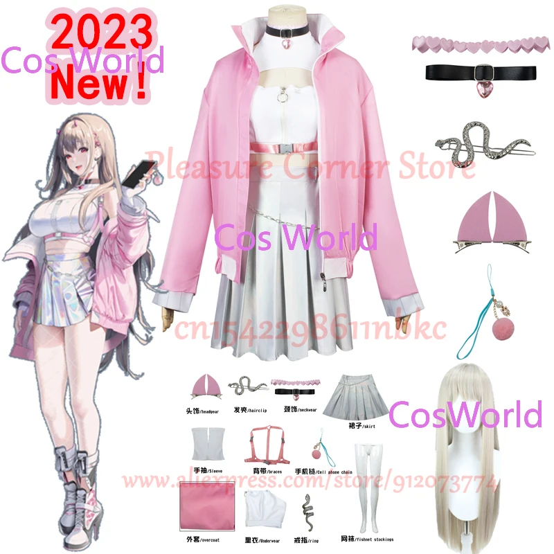 

Nikke Viper Cosplay Costume Full Set The Goddess Of Victory Viper Cosplay Costume Wigs Halloween Skirt Suit Women Outfit