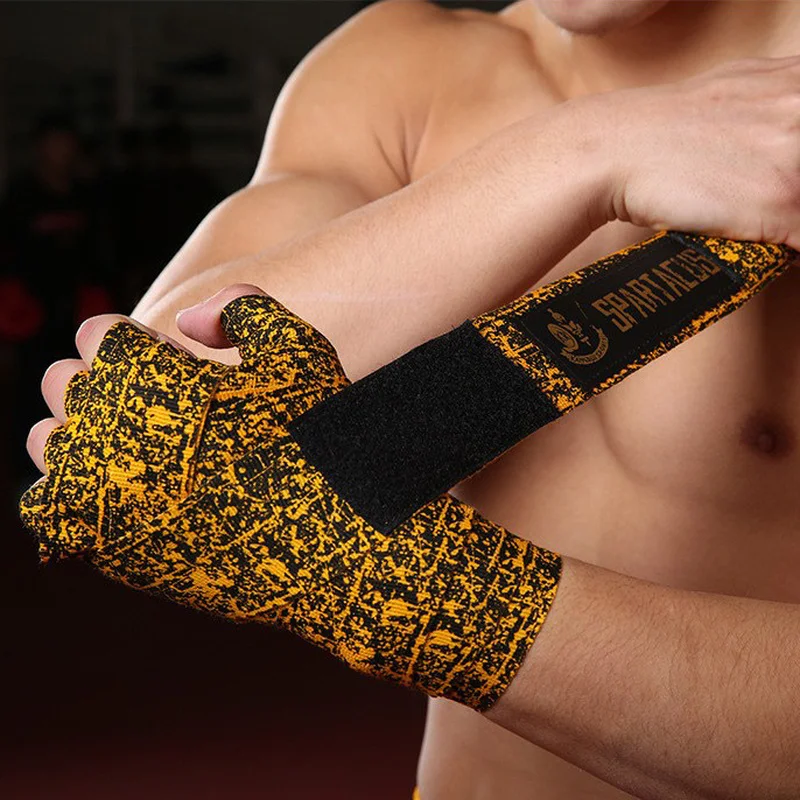 1 Pair Professional Boxing Handguard Bandage Woolen High Elastic Sanda