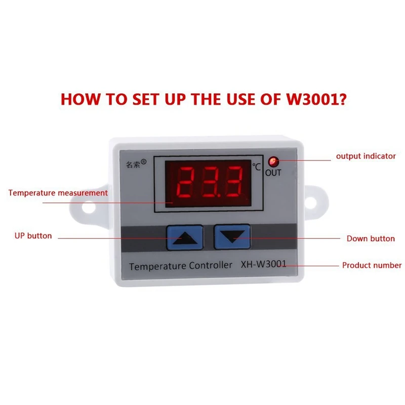

2X 12V Digital LED Temperature Controller Thermostat Control Switch