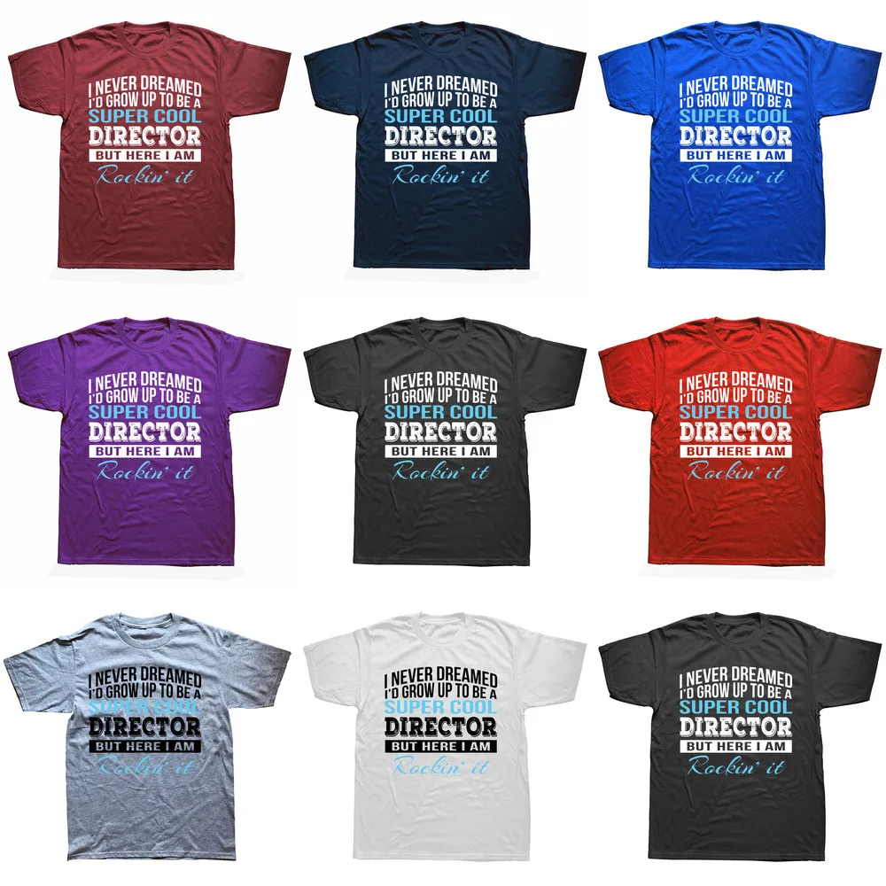 Funny Super Cool Director Tshirt Gift T-Shirt Retro Male Tops Summer T Shirt Cotton Printed_voghion.com