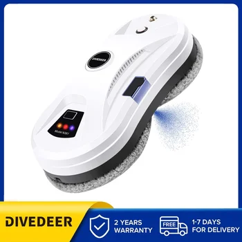 DIVEDEER Window Cleaning Robot Water Spray Ultra-thin Electric Window Robot Vacuum Cleaner for Home 1