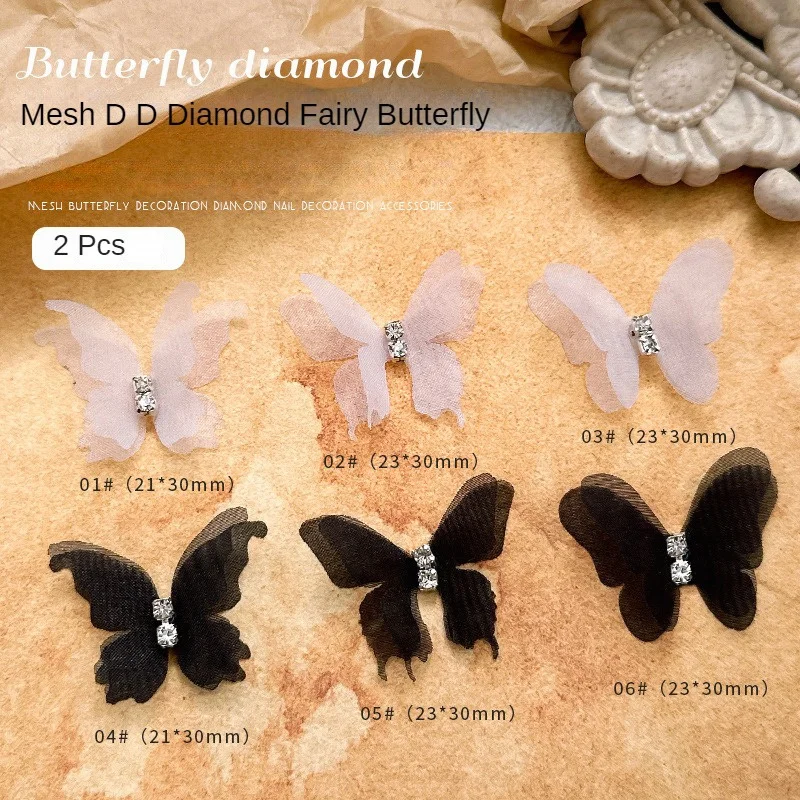 

Nail Art Accessories Butterfly Exquisite Design Manufacture Of Work Complex Process Unique Charm Hand-made Rhinestone Manicure