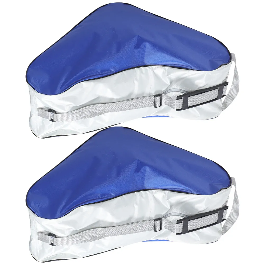 2Pcs 롤러 스케이트 파우치 밝은 색상 세련된 옥스포드 패브릭 스케이트 가방..