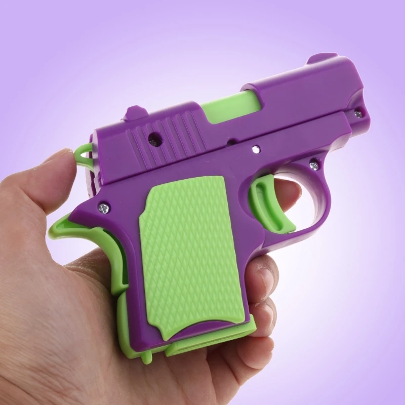 Fidgets Guns Toy Mini 3D Print Carrot Guns Stress Toy Playful Entertainment Toy for Adult Kids HandTherapy 5