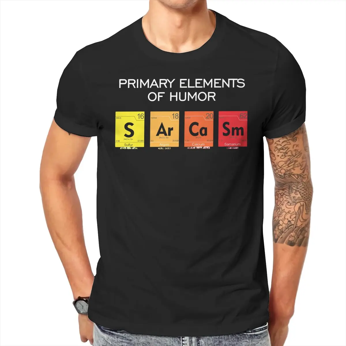 

Футболка мужская с графическим принтом, круглым вырезом