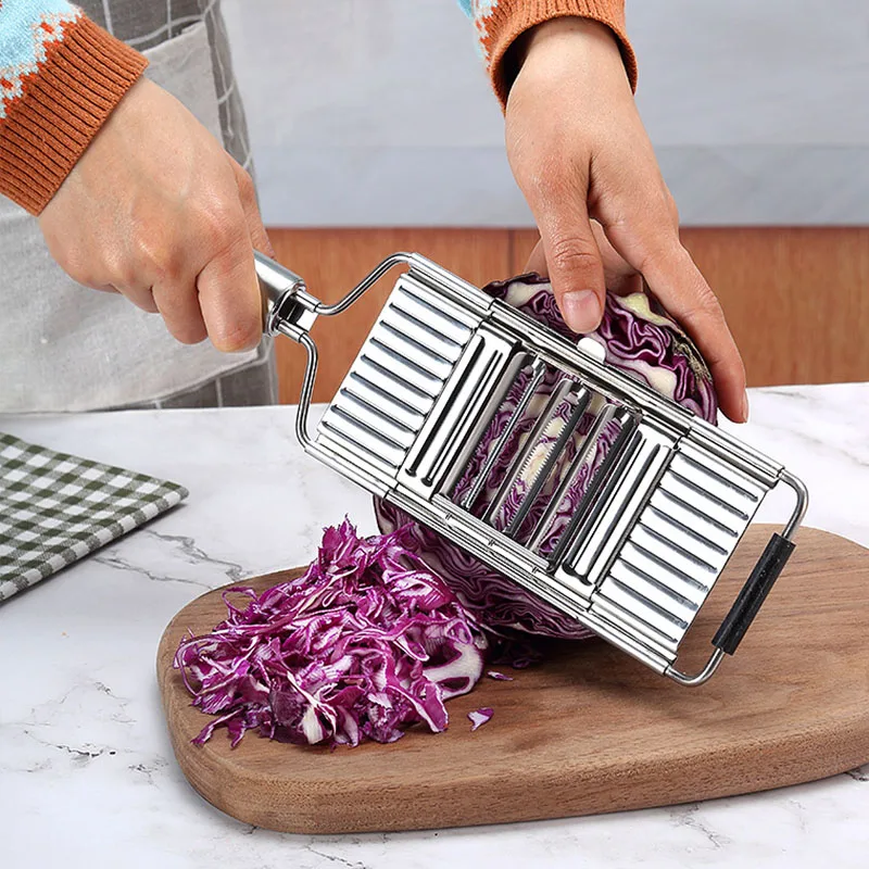 3-Blade Multifunctional Vegetable Cutter Shredder Stainless Steel Shredder Replaceable Cutter