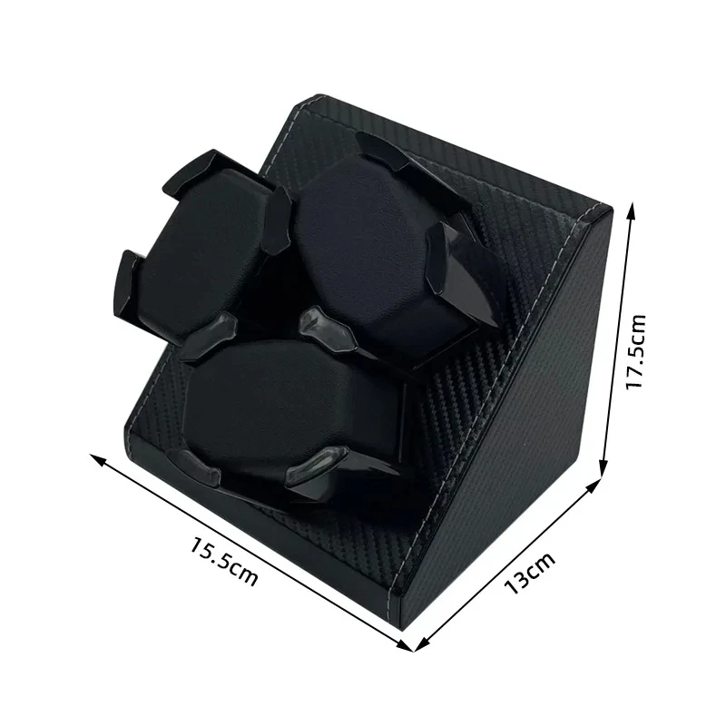 Watch Winder Watch Winder for Automatic Watches Automatic Winder for 3 Watches 2 Rotation Modes PU Clock Storage Case Memory Cotton