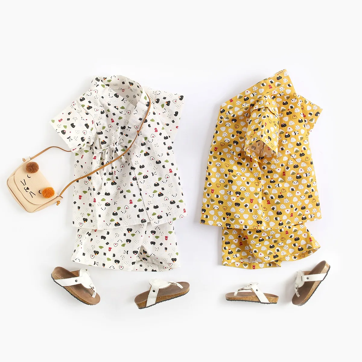 Sanlutoz Summer Baby Clothing Sets Cartoon Infant Boys Girls Pajamas Cotton Shirts + Shorts Casual 1
