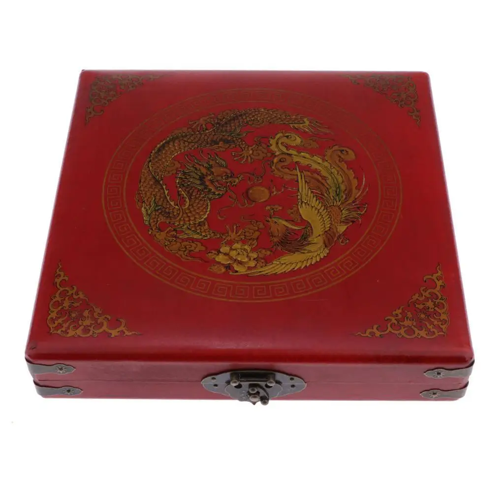 

Китайский инструмент Fengshui Luo Pan Fengshui геомантическая квадратная люо-Сковорода с деревянным украшением, подарок для семьи