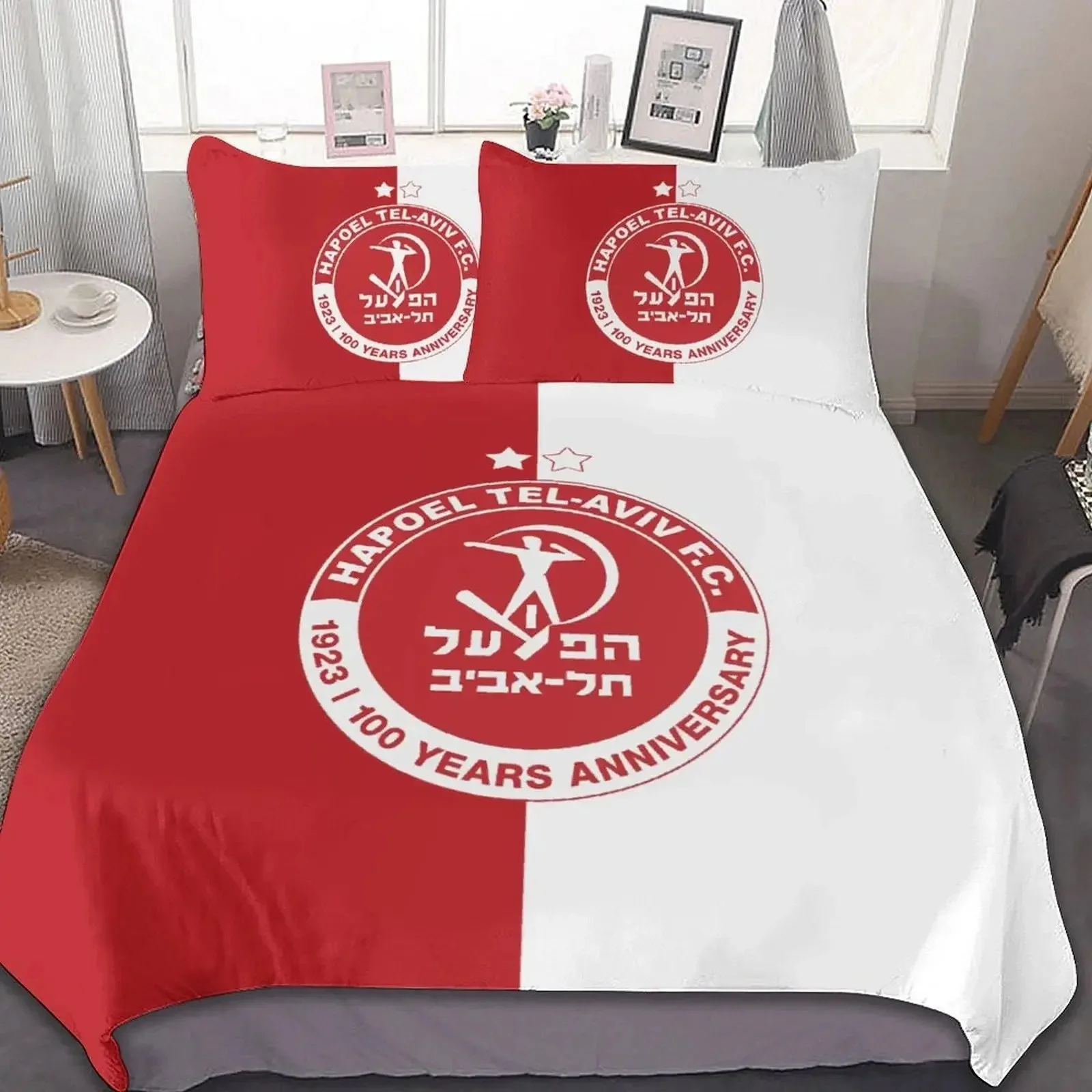 3D Printed Hapoel Tel Aviv Bedding Set Duvet Cover Bedroom Comforter Single Twin King Size Quilt Cover Home Textile 2