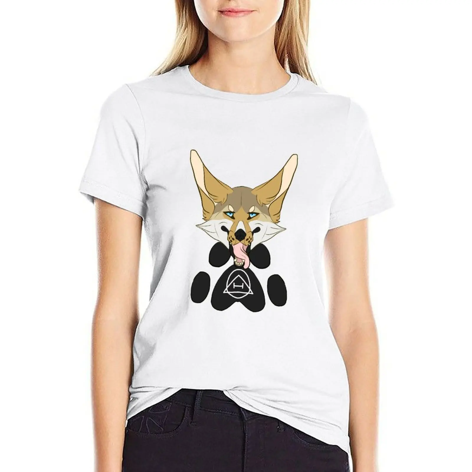 Canine Coyote Therian T-shirt summer tops summer top korean Women's clothes