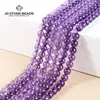 Wholesale Quality Natural Stone Amethysts Bead Round Loose Spacer Purple Crystal Bead For Jewelry Making Diy Bracelet Accessory 1