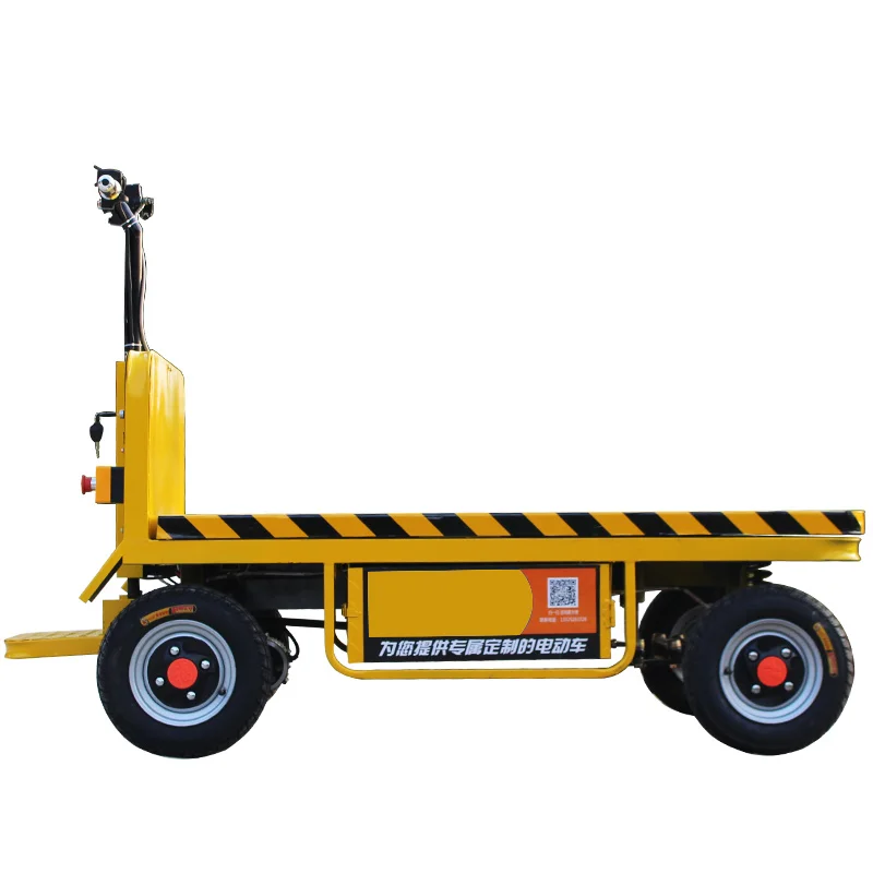 Wyj Electric Flat Truck Lift Platform Hydraulic Four-Wheel Hand Push Handling Vehicle train model 1 160 n type four containers transport flat car 825014 white electric toy train