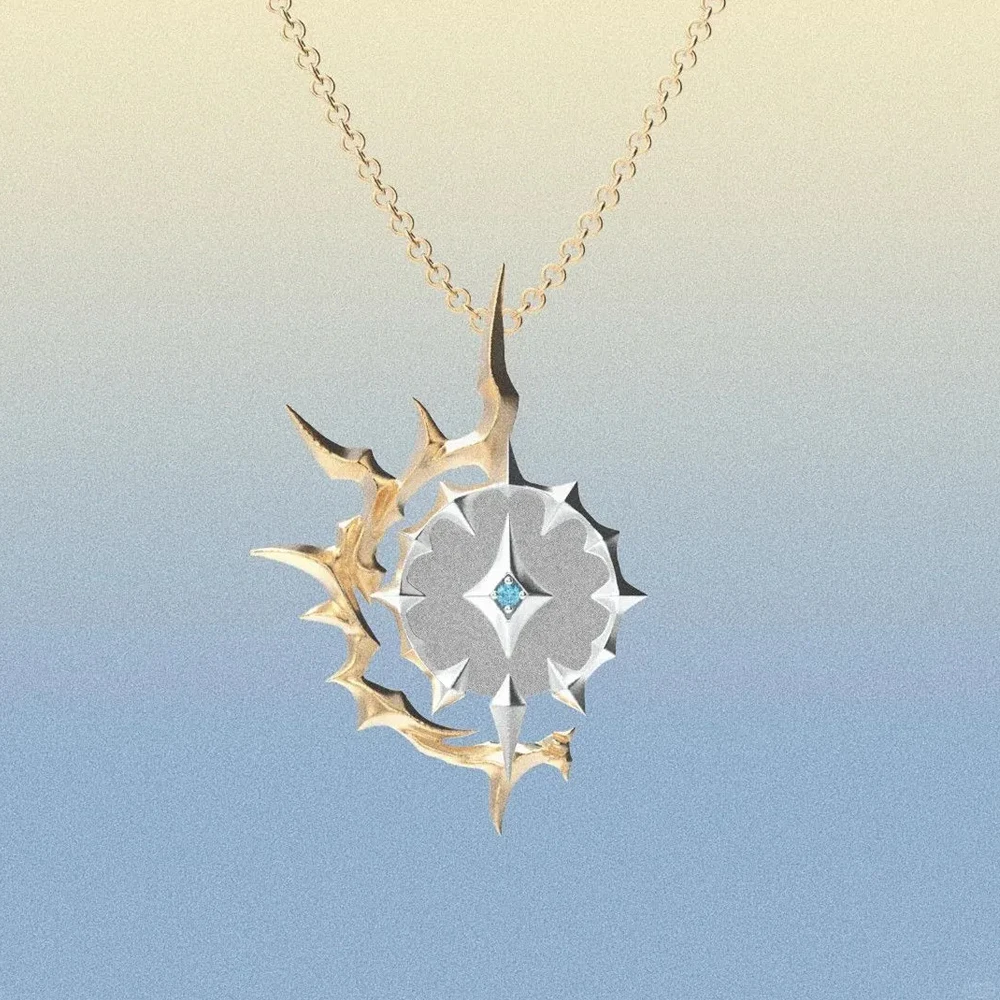Spiel Honkai: Star Rail Khaslana Phainon Cosplay Halskette Metall Halsband Goldene Erwachsene Schlüsselbein Kette – Detail 1