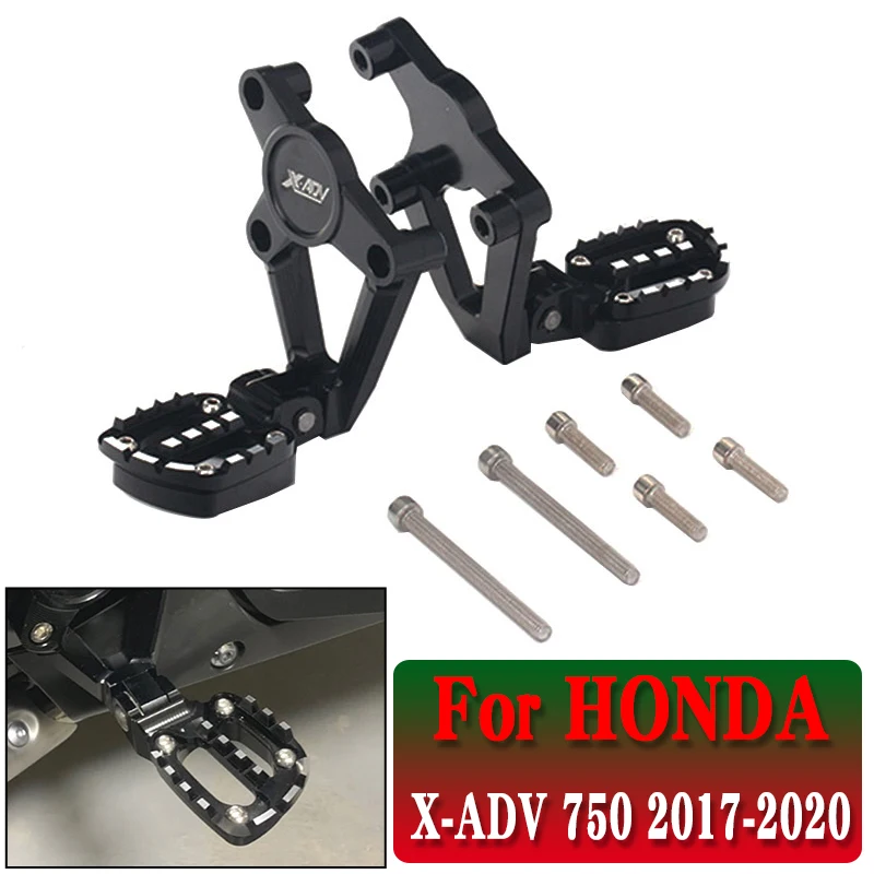 Rear Foot Stand Rearset Footrest For HONDA X-ADV 750 XADV750 Motorcycle Foot Peg Pedal Passenger Rearsets