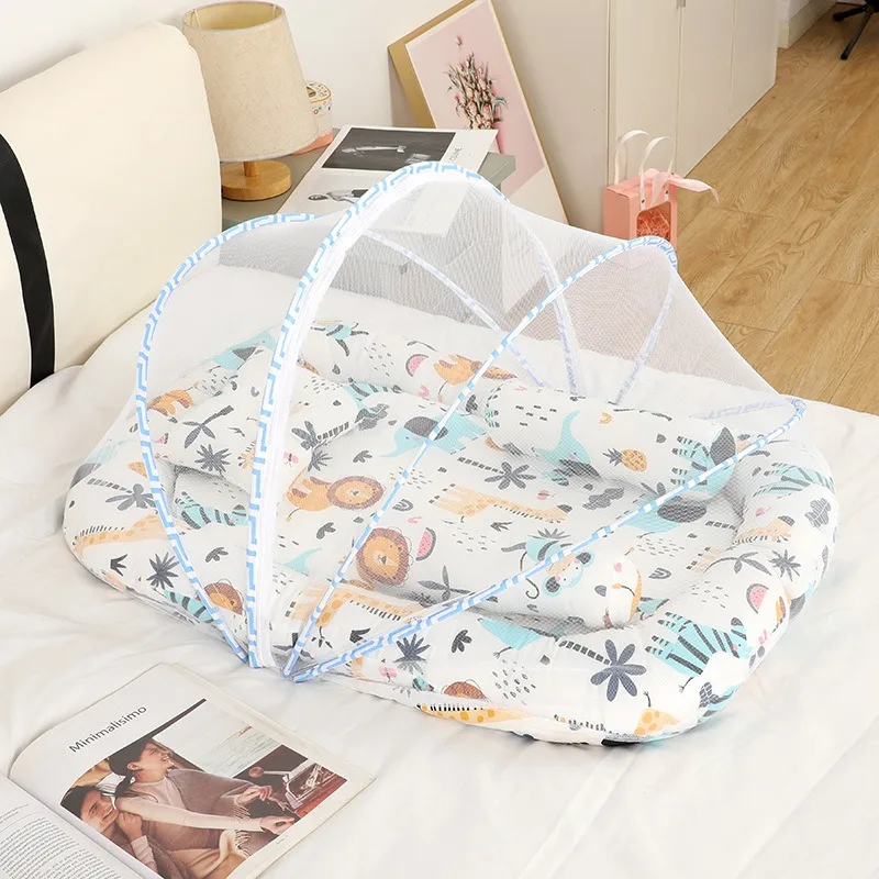 Portable newborn biomimetic sleeping mat mattress bed middle bed baby baby mosquito net
