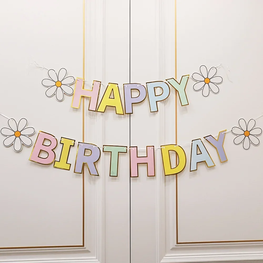 1-5 years old Birthday Banner For Home Room Decoration Children's Garland