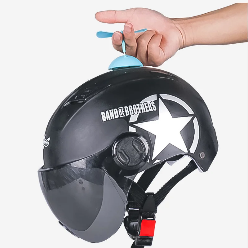 Luminous Bamboo Dragonfly Wind Power Glowing Helmet Decor Warning Tool Night Safety Driving Motorcycle Accessories