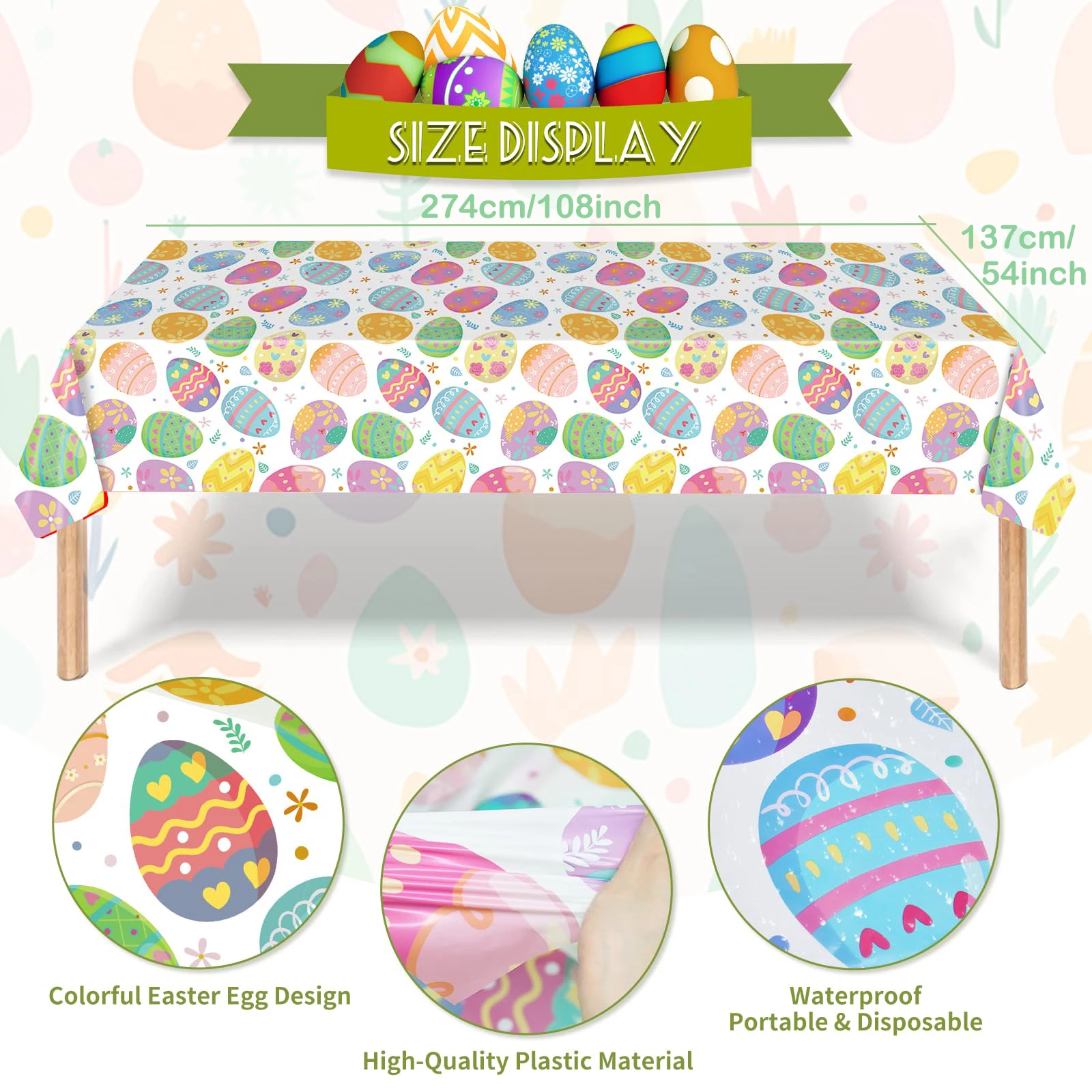 Colorful Easter Tablecloth 2