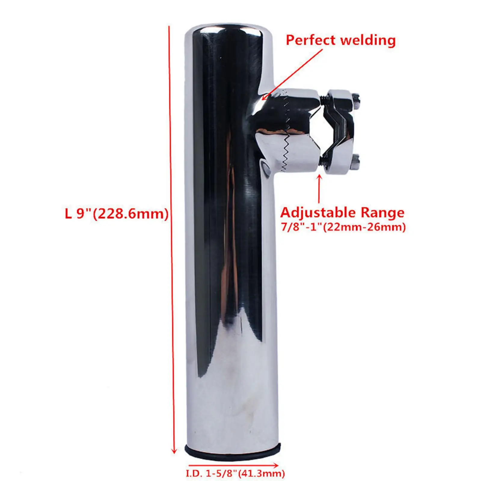 Fishing Rod Rack Holder Easy Install Kayak Rail Mounted Clamp on Rail Mount Fishing Rod Rack Holder Easy Install Kayak Rail Mounted Clamp on Rail Mount