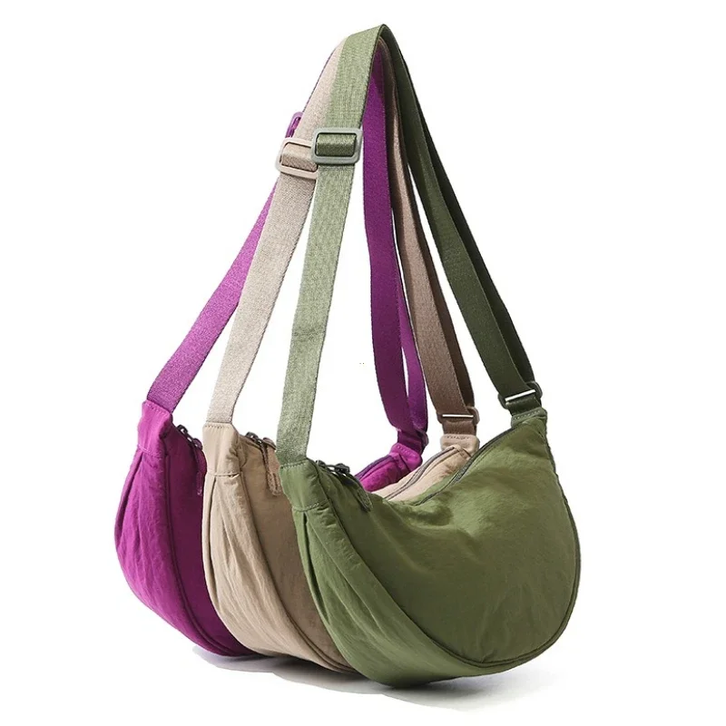 New Color Women's Nylon Shoulder Bag Casual Sports Female Hobos Crossbody Bags Fashion Female Fanny Pack Travel Purse Handbags