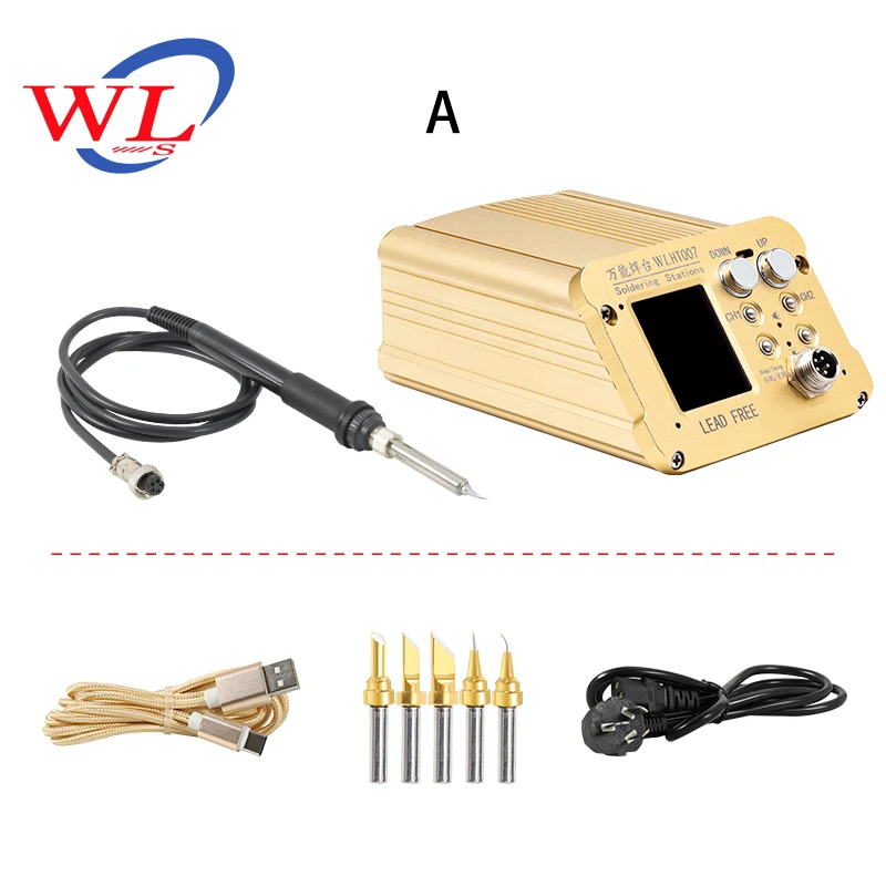 WL HT007 Intelligent Temperature Control Soldering Station for iPhone X XR XS 13 11 12 Pro Max CPU Desoldering Rework Station large metric wrench set Tool Sets