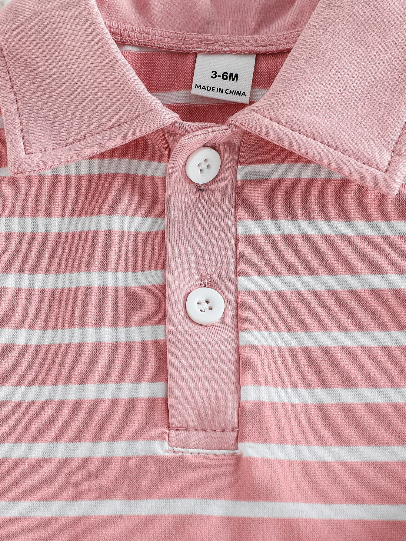 Baby Girl Striped Polo Dress Set 3
