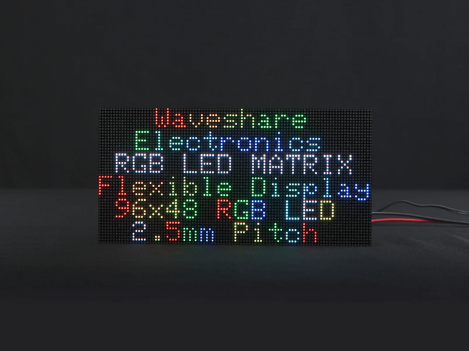 Flexível Rgb Full-color Led Matrix Painel Brilho Ajustável Pcb Dobrável 96x48 Pixels 25 Milímetros Pitch - Imagem 3