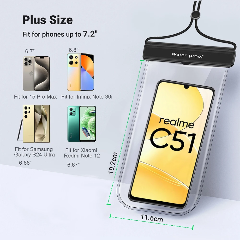 Universal Waterproof Phone Pouch and Protective Cover