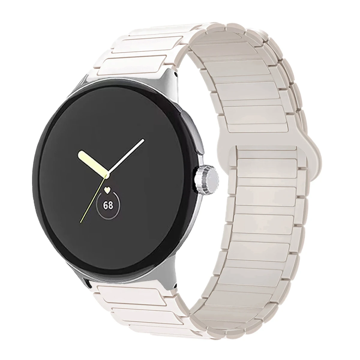 Magnetic Silicone Sport Band - Versatile 45mm Watchband Bracelet Accessory