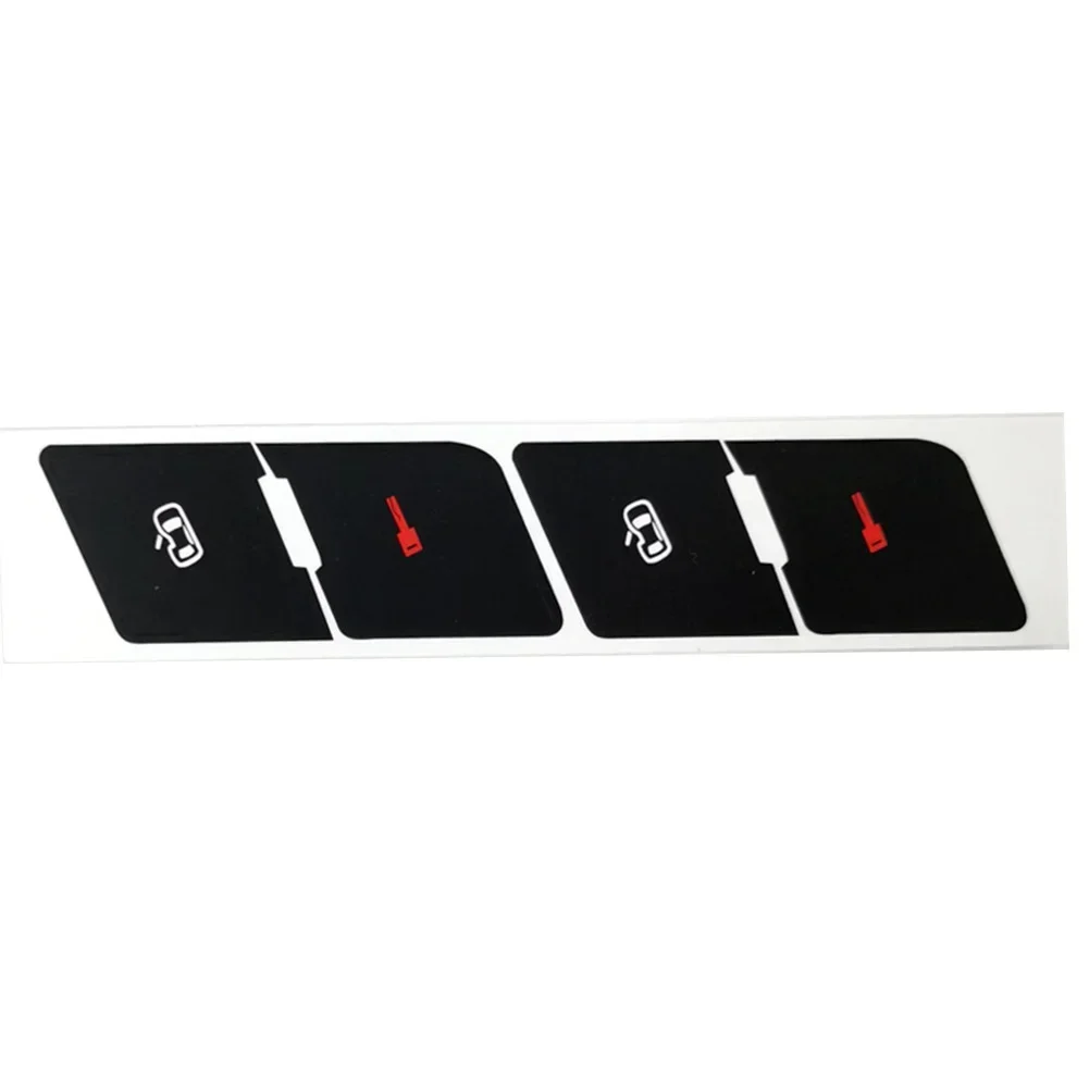 Car Overlay Replacements For A4 B6/B7 Sunlight Button Central Lock Overlay Package Content Black Overlay Characters Light Penetration