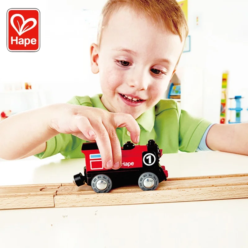 Hape Train Track Wooden Toy Electric High-Speed Train Wooden