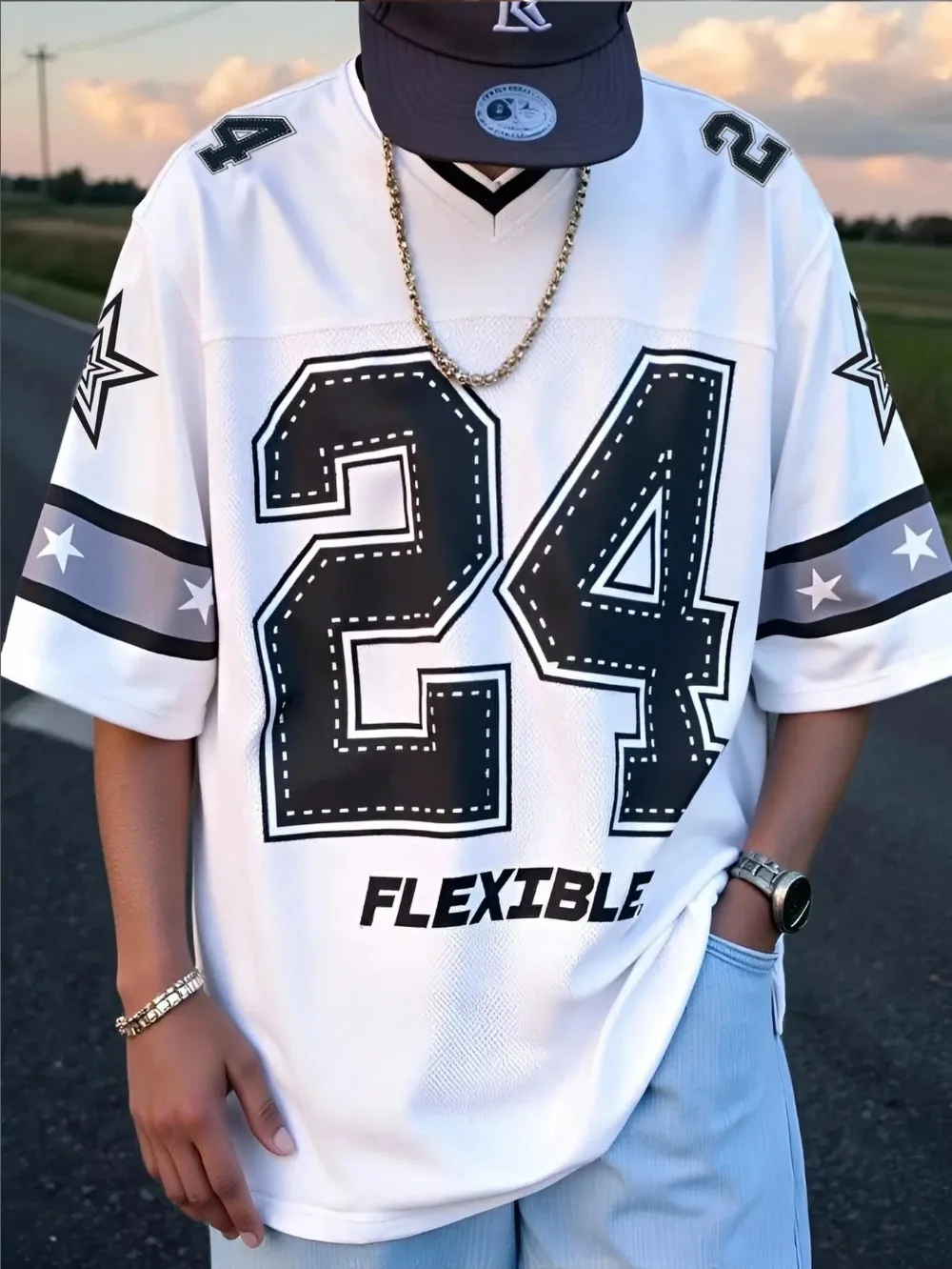 American Retro Digital Star 3D-Druck Breatha Quick-Dry Herren-T-Shirt Outdoor Street Sports Casual Fashion Eltern-Kind-Kleidung